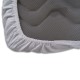 100% Cotton Fitted Sheet, Adjustable with Elastic Bands (White, Cot 60 x 120)