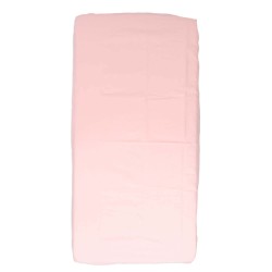 Sábana Bajera 100% Algodón, Ajustable con Gomas, Rosa ( Coche/Capazo/Cuco 80)