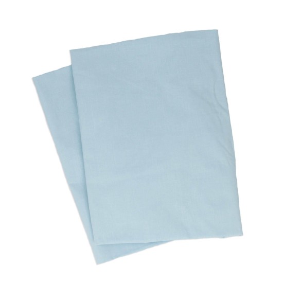 Set of 2 fitted sheets 100% Cotton. Adjustable with rubber. (Light Blue, Car/Carrycot/Cuckoo 80)|Originalbaby Set of 2 fitted sheets 100% Cotton. Adjustable with rubber. (Light Blue, Car/Carrycot/Cuckoo 80)