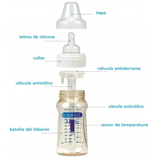 Biberón Bebé Due Medic 140/160 ml de VIDRIO