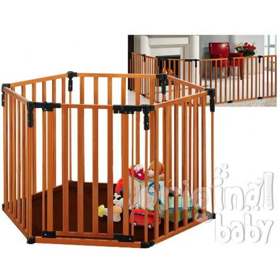 Parque de Madera Hexagonal Veleta|Originalbaby Parque de Madera Hexagonal Veleta