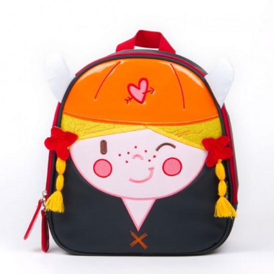 Mochila Guardería The Vikings niña de Kiwisac|Originalbaby Mochila Guardería The Vikings niña de Kiwisac
