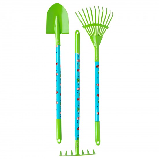LARGE GARDEN SET WITH WHEELBARROW