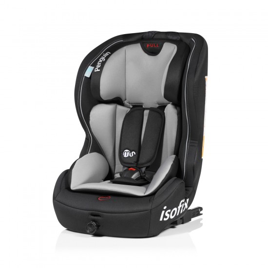 Silla de auto ISOFIX grupo 1-2-3 Penguin negro-gris de MS|Originalbaby Silla de auto ISOFIX grupo 1-2-3 Penguin negro-gris de MS