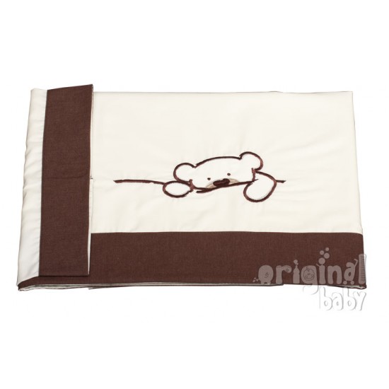 Juego sabanas minicuna 3 piezas Chocolate 18.|Originalbaby Juego sabanas minicuna 3 piezas Chocolate 18.