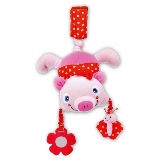 Sonajero con velcro y Temblón Rosa|Originalbaby Sonajero con velcro y Temblón Rosa