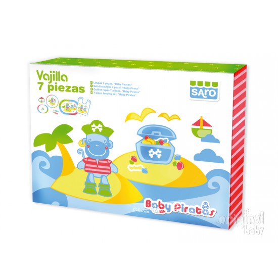 Vajilla 7 piezas Beach bebé|Originalbaby Vajilla 7 piezas Beach bebé