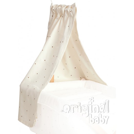 Dosel para minicuna de madera tijeras Lucía Beige|Originalbaby Dosel para minicuna de madera tijeras Lucía Beige