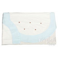 Juego de sábanas para coche Lucía Chococeleste