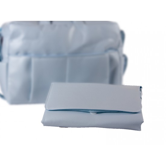 Vestidor Plastificado Pique Celeste|Originalbaby Vestidor Plastificado Pique Celeste