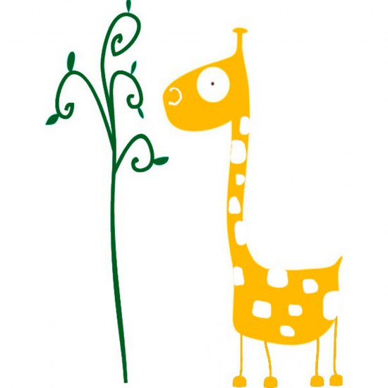 Decorative vinyl giraffe 2