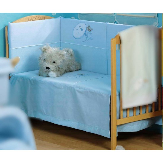 Edredon cuna 70*140 boton azul|Originalbaby Edredon cuna 70*140 boton azul