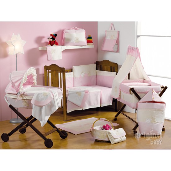 Arrullo Toquilla de bebé modelo Beba Rosa 20|Originalbaby Arrullo Toquilla de bebé modelo Beba Rosa 20