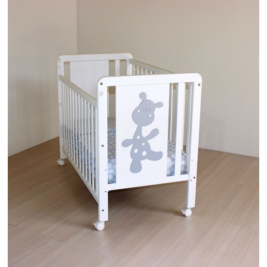 Estructura de cuna blanca Jirafa|Originalbaby Estructura de cuna blanca Jirafa