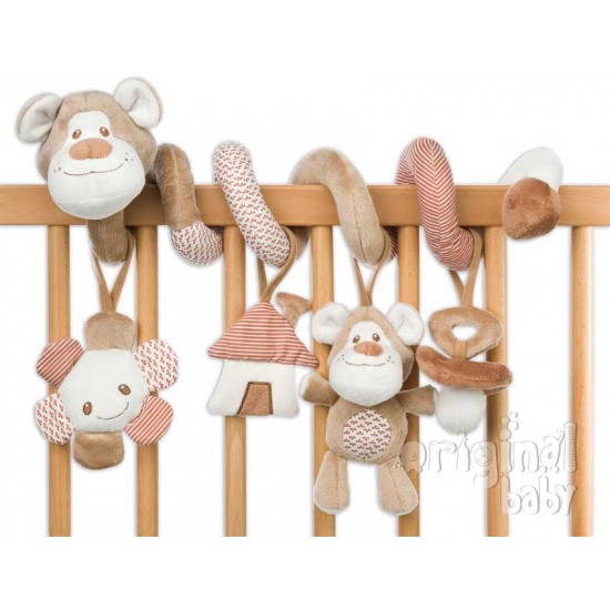 Espiral con sonajeros Osito beige|Originalbaby Espiral con sonajeros Osito beige