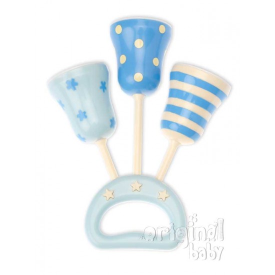 Sonajero Campanas celeste|Originalbaby Sonajero Campanas celeste