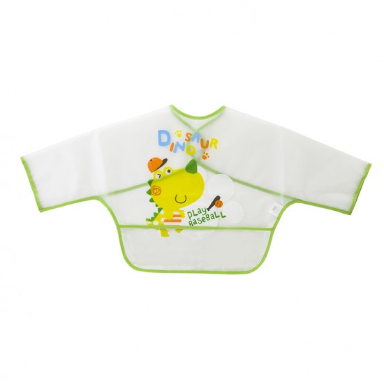 Babero con mangas y Bolsa Play Baseball verde|Originalbaby Babero con mangas y Bolsa Play Baseball verde