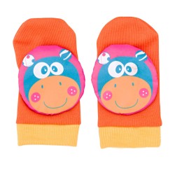 3D mouse rattle orange sock SARO