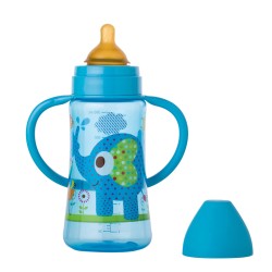 Maxi Biberón 360ml Elefante Azul Saro