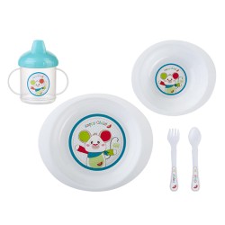 5-piece dinnerware Pocket Selva Azul SARO