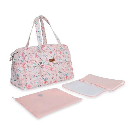 Maternity Bag + Changing Pad + Pacifier Holder Sweet Lily Pink