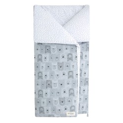 Bears Gray Swaddling Bag