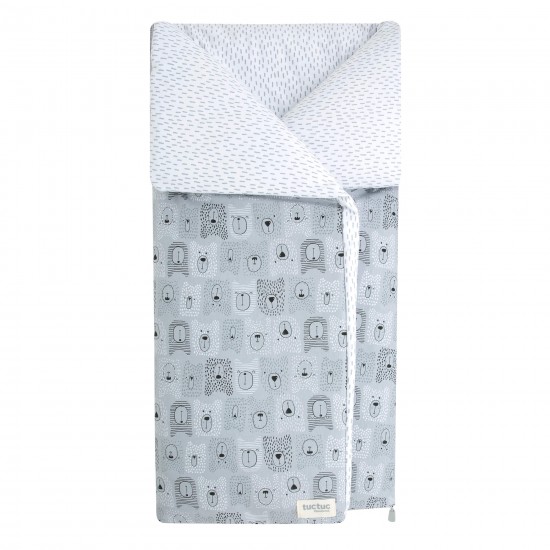 Bears Gray Swaddling Bag
