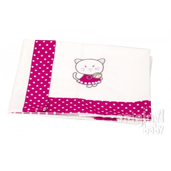 Juego sábanas de maxicuna serie 30 Gatita|Originalbaby Juego sábanas de maxicuna serie 30 Gatita