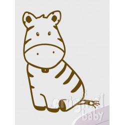 Decorative vinyl zebra standing series 29