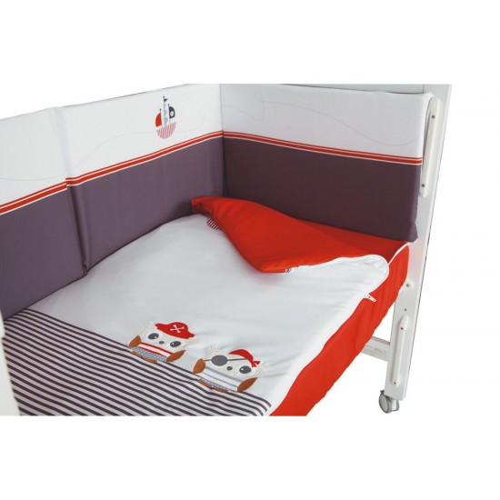 Chichonera cuna 60 x 120 Serie 39 Piratas. EDREDON NO INCLUIDO|Originalbaby Chichonera cuna 60 x 120 Serie 39 Piratas. EDREDON NO INCLUIDO
