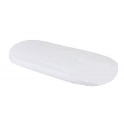 Carrycot bottom sheet of white