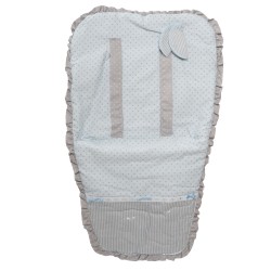 Light Blue Dots Chair Cover