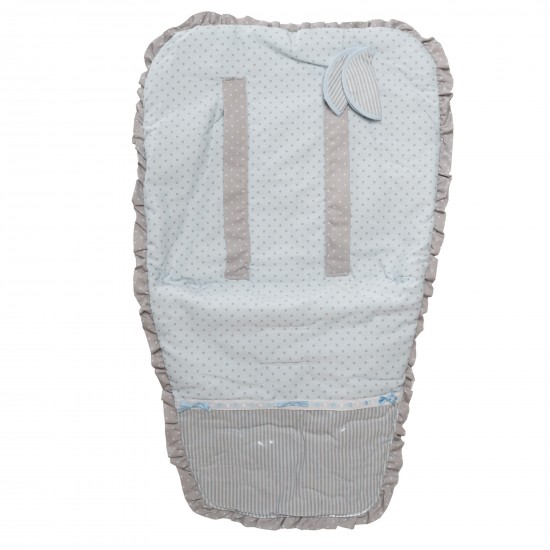 Light Blue Dots Chair Cover