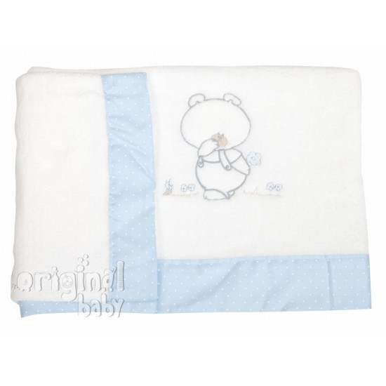 Juego de sábanas de cuna 60 x 120 Coralina Pepo Celeste|Originalbaby Juego de sábanas de cuna 60 x 120 Coralina Pepo Celeste