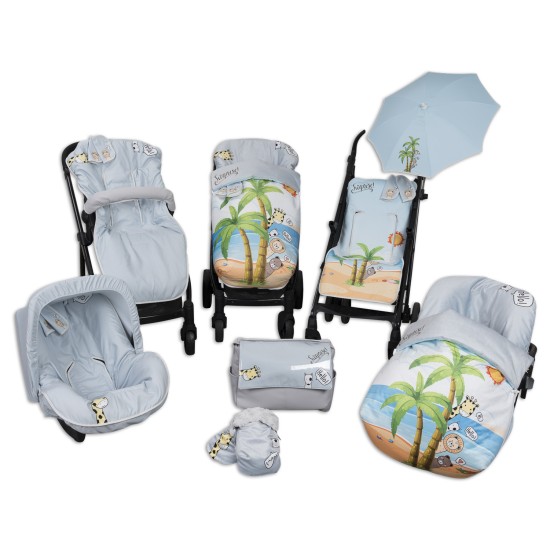 Sack Grupo 0 Raincoat with hood and covers Harness Beach