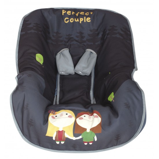 Funda de auto Hippie gris|Originalbaby Funda de auto Hippie gris