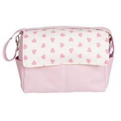 Bolso de bebé maternal Corazones rosa