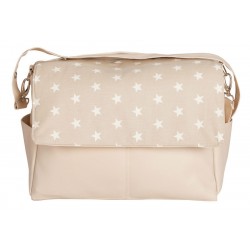 Bolso de bebé maternal Estrellas beige