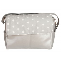 Bolso de bebé maternal Estrellas gris