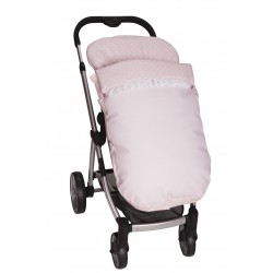 Saco para la silla de paseo Topos Rosa