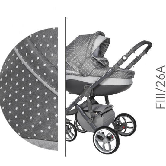 3 FASTER Model FIII / 26A WITH WHITE DOTS GRAY / GRAY 3 FASTER Model FIII / 26A WITH WHITE DOTS GRAY / GRAY