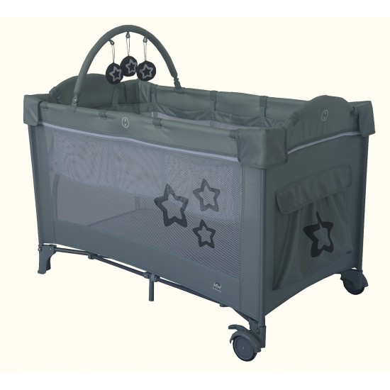 Cuna de viaje Dream Star Smooth Gray|Originalbaby Cuna de viaje Dream Star Smooth Gray