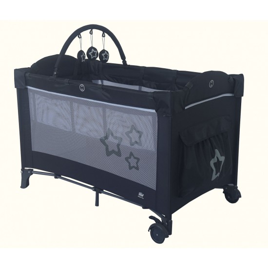Travel cot Dream Star Dark Gray Travel cot Dream Star Dark Gray