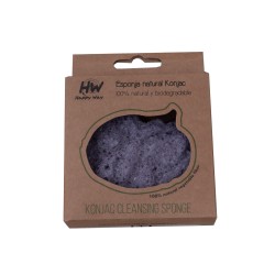 Esponja Natural Konjac Mariposa Morada 