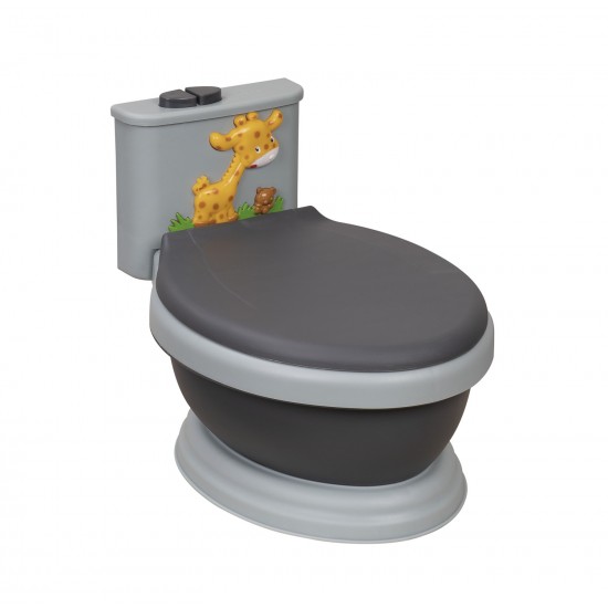 Orinal Musical WC Jirafa Negro-Gris|Originalbaby Orinal Musical WC Jirafa Negro-Gris