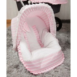 Wooden crib 80 x 50 cm Pink Globe