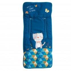 Blue kitty lightweight chair mat