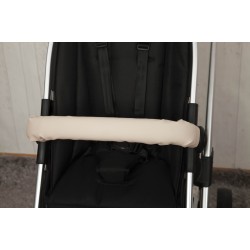 Beige leatherette cover bar