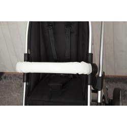 White leatherette cover bar