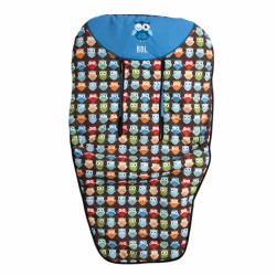 Colchoneta silla paseo Estampado Búhos Azul